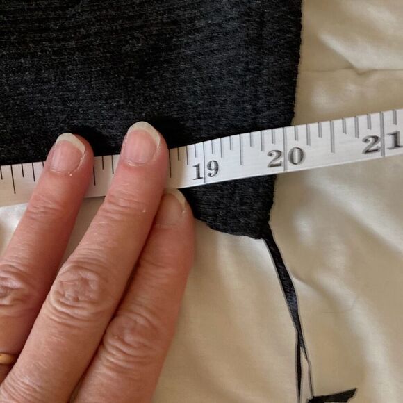 Michael Lauren MLM-8051-CSW Harvest L/S Crew Neck Dress Size Large Charcoal (F4) - Picture 6 of 8